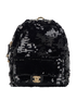 Mini Sequin Backpack, front view